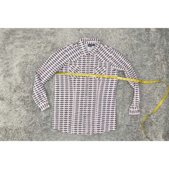 Cruel Girl Pink Snap Button-Up 100% Cotton Shirt, 2XL Girls Western Long Sleeve - Picture 8 of 8